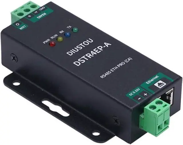 Alt view image 5 of 6 - Industrial-Grade Device Networking Server, Serial Port to Ethernet Conversion, Isolated Type, Surge Protection, RS485 to ETH RJ45 Interface, Protocol Conversion