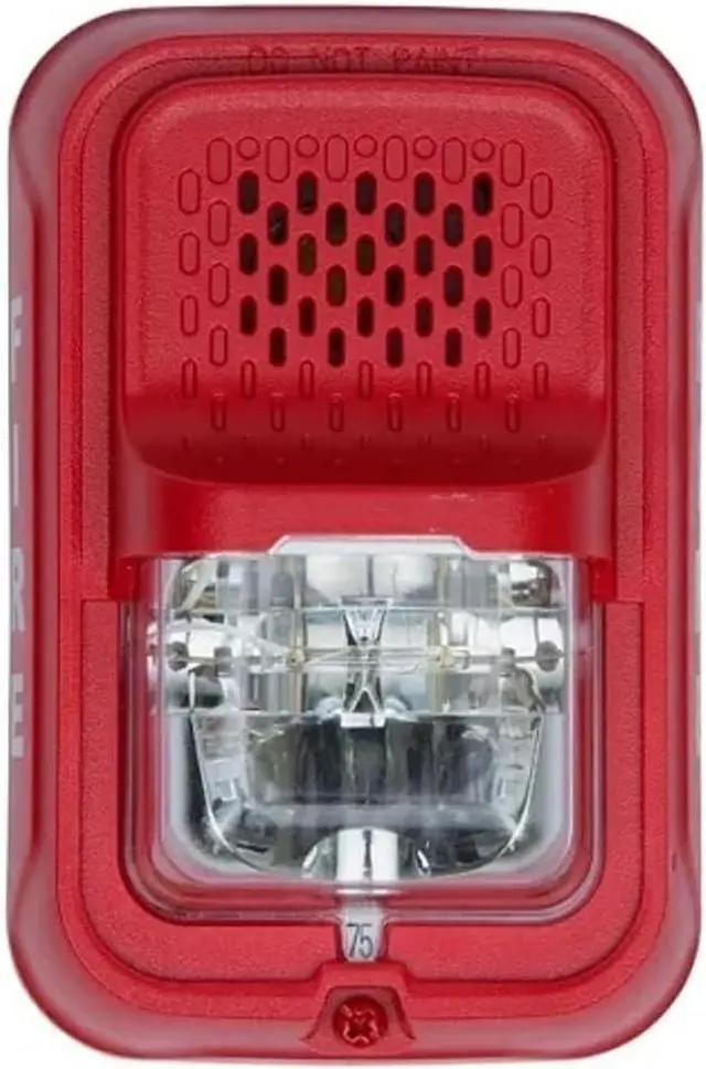 Main image of P2GRKLED L-Series Outdoor Compact Wall-Mounted Horn Strobe, FIRE, Red; Compatibility with Legacy System Sensor SpectrAlert, SpectrAlert Advance, and L-Series Notification