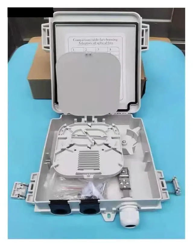 Alt view image 4 of 5 - Fiber Distribution Box 8-Core Single 220 * 190 * 50mm FDB Foreign Trade 8 Ports Optical Fiber Enclosure FTTH