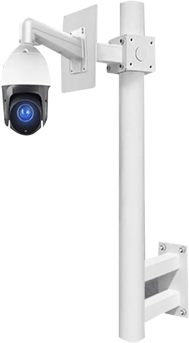 Main image of Universal Security Camera Pole Mount Bracket - Long Arm Support for Outdoor Surveillance and CCTV Installation