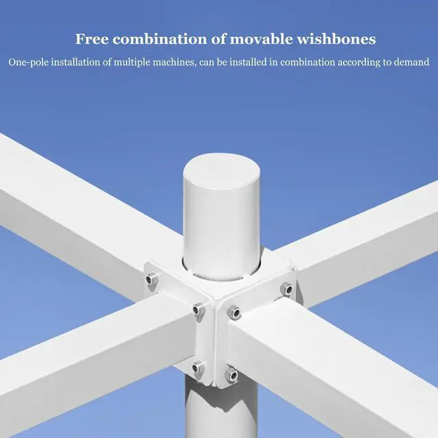 Alt view image 4 of 6 - Universal Security Camera Pole Mount Bracket - Long Arm Support for Outdoor Surveillance and CCTV Installation