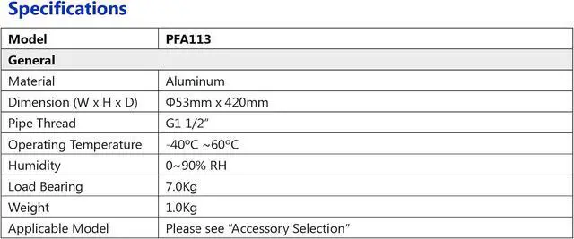 Alt view image 2 of 3 - PFA113 Mount Adapter for Pendant Security Cameras White