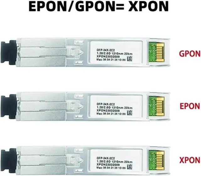 Alt view image 2 of 3 - EPON-GPON XPON SFP ONU Stick, with MSC Connector 1310nm/1490nm DM Pon Module, ONT, 20km Modem, OLT, ONU,(1 pcs)