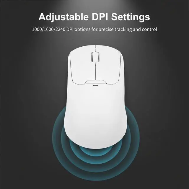 Alt view image 3 of 7 - Yoidesu Wireless Mouse for Laptop, 2.4GHz Computer Mouse with Fingerprint ID for Data Protection, 2.4G BT USB Connect, 3 Level DPI, 600mAh Battery for PC Laptop Tablet