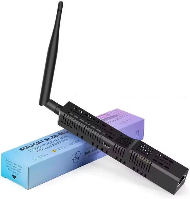 Main image of SLZB-06 U (2026 Model) - Zigbee 3.0 to Ethernet, USB, WiFi Gateway Coordinator w/PoE, Based on TI CC2652P. Works Best with Zigbee2MQTT z2m + Home Assistant. Faster ESP32 S3 SoC vs SLZB-06