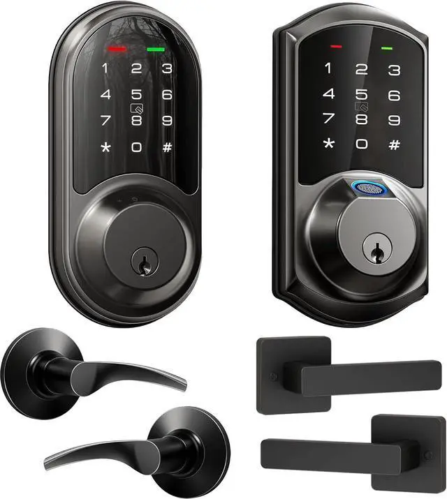 Main image of Veise VE07L-RZ06B Smart Front Door Lock Set