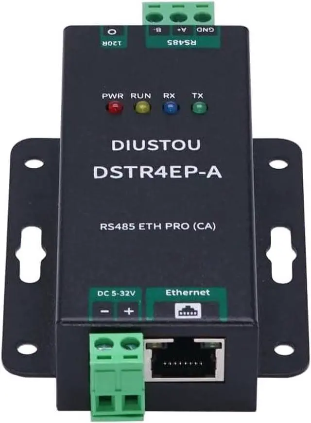 Alt view image 2 of 6 - Industrial-Grade Device Networking Server, Serial Port to Ethernet Conversion, Isolated Type, Surge Protection, RS485 to ETH RJ45 Interface, Protocol Conversion