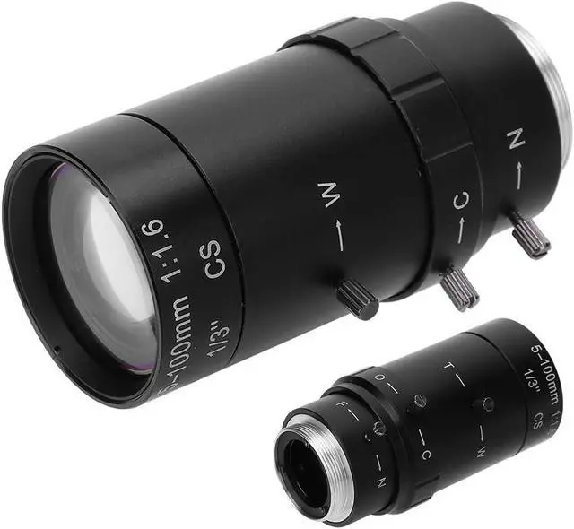 Alt view image 7 of 7 - Generic Zoom Camera Lens, 1.3MP Zoom CCTV Lens CS Mount Manual Aperture 5100mm Aluminum Alloy Low Distortion High Compatibility HD Lens for Security Camera Default for Security Camera