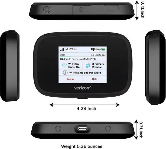 Alt view image 5 of 6 - Verizon Wireless Jetpack Inseego MiFi 7730L