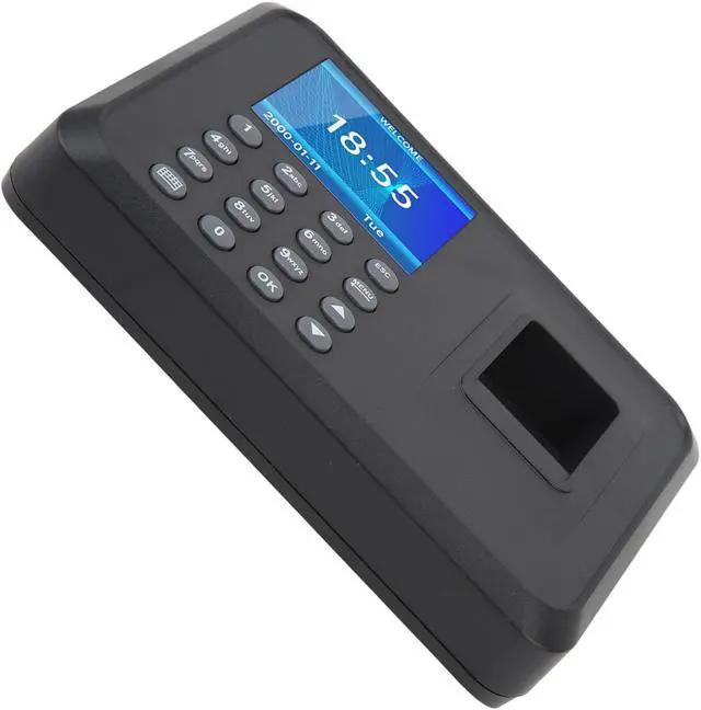Alt view image 3 of 7 - Fingerprint Attendance Machine,Fingerprint Verification Recorder,Support MultiLanguage,US Plug,100-240V Software for Factory