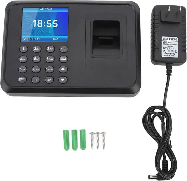 Alt view image 6 of 7 - Fingerprint Attendance Machine,Fingerprint Verification Recorder,Support MultiLanguage,US Plug,100-240V Software for Factory
