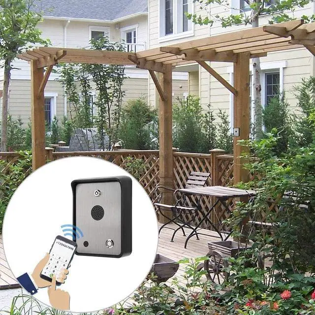 Alt view image 2 of 7 - GSM Audio Intercom for Single House Door and Gate Opener Access Controller to Remotely Open Doors for Visitors (AC / DC12V-24V Power Input)