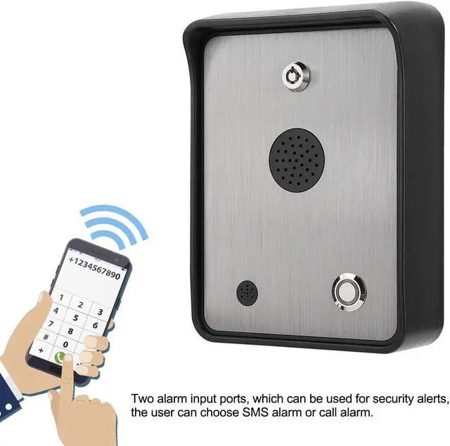 Alt view image 6 of 7 - GSM Audio Intercom for Single House Door and Gate Opener Access Controller to Remotely Open Doors for Visitors (AC / DC12V-24V Power Input)