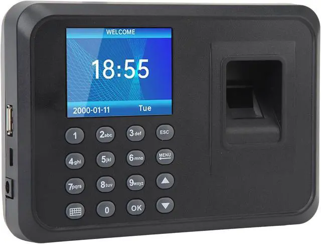 Alt view image 5 of 7 - Fingerprint Attendance Machine,Fingerprint Verification Recorder,Support MultiLanguage,US Plug,100-240V Software for Factory