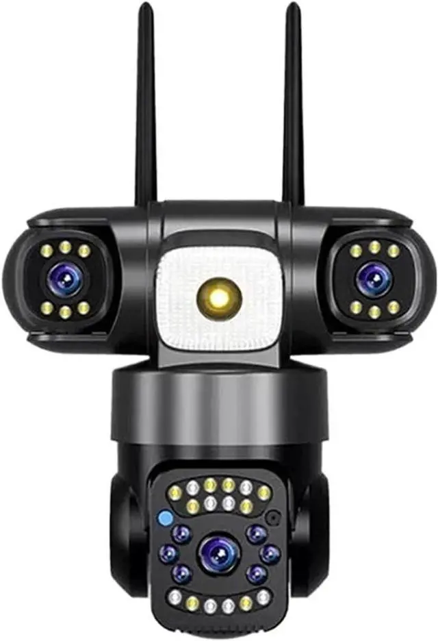 Main image of 15MP 8K 3 Lens 3 Screen Solar PTZ WiFi Security Camera