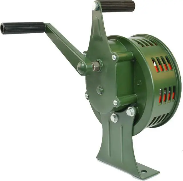 Alt view image 5 of 7 - 120dB Hand Crank Siren Horn Portable - Manual Operated Air Raid Siren for Factories, Airport - Aluminum Alloy Crank - Self Protection Emergency Alarm