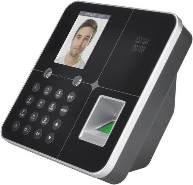 Alt view image 4 of 6 - Face Password Fingerprint Electronic Attendance Machine with 2.8" Screen Biometric Employee Checking-in Voice Broadcast
