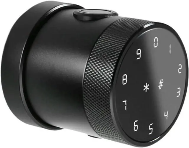 Main image of Smart Door Lock, APP Door Handle Biometric Finrprint Keypad Digital Electronic Door Lock Smart Bedroom Round Knob Door Lock