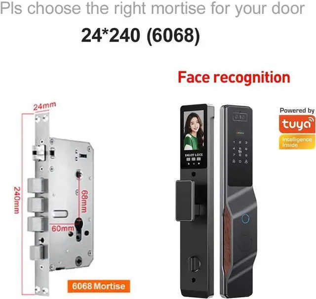 Alt view image 6 of 7 - Fingerprint Lock Vein Recognition Intelligent Door Lock Intelligent Home Linkage Anti-Theft Door Electronic Lock