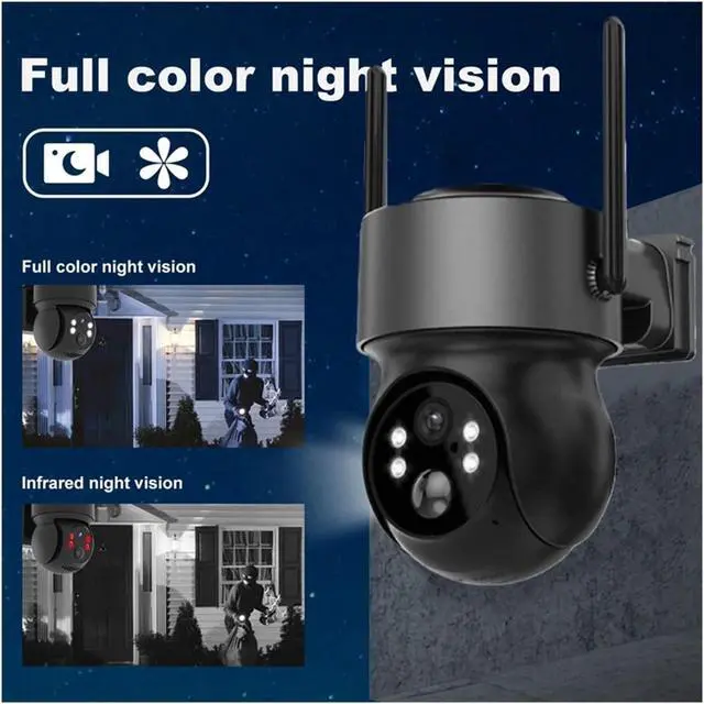 Alt view image 7 of 7 - 4MP Solar WiFi PTZ Security Camera Outdoor, Built-in Battery Wireless Surveillance Cam Support iCSEE App