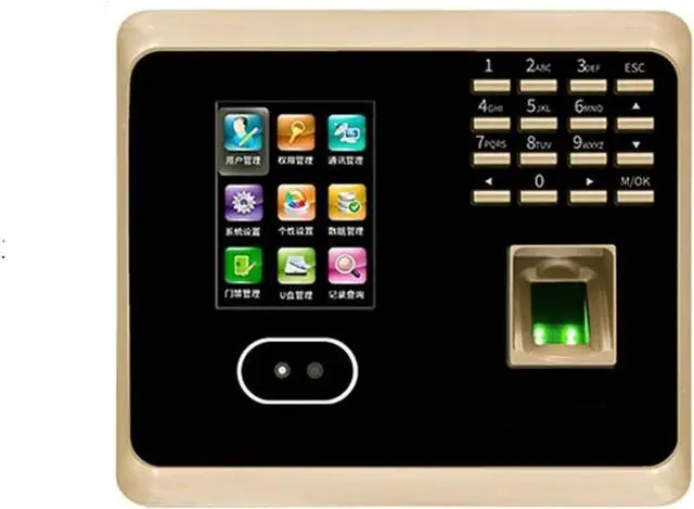 Main image of WiFi Biometric Fingerprint Face Recognition Time Attendance Machine System with Keyboard Facial Time Clock(UF100,English,US Plug)