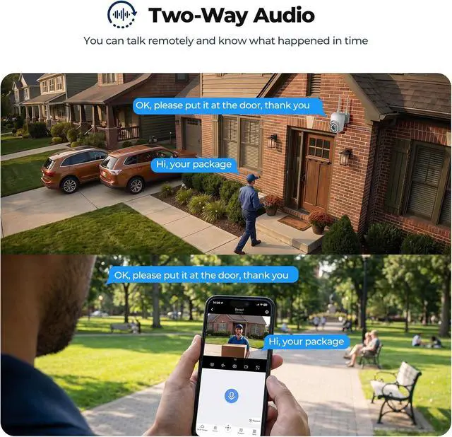 Alt view image 5 of 7 - CAMCAMP Home Security Camera System 8 PTZ Wireless Security Cameras