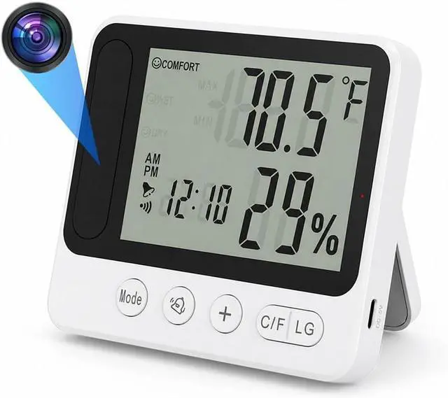 Main image of Temp - 4K UltraHD White Weather Station WiFi Security Camera, Nanny Camera