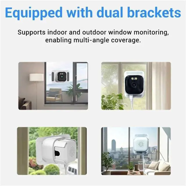 Alt view image 5 of 7 - 5MP 2K Indoor WiFi Security Camera for Windows, Full Color Night Vision, Motion Detection, 24/7 Continuous Recording, Easy Quick Installation Home Surveillance Cam(EU Plug,5MP Camera Add 32G)
