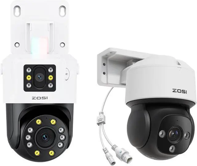 Main image of ZOSI C298 Pro 4K 8MP Dual-Lens(2x4MP) Add-on Security PoE IP Camera Outdoor, C290 4K Add-On IP Camera, 360 View PT Camera, Person/Vehicle Detect, Night Vision, Only Work PoE NVR