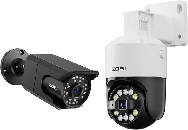Main image of ZOSI C105 4K 8MP Security PoE IP Bullet Camera Outdoor, C296 8MP 4K IP Pan/Tilt Add-on Security Camera, AI Detection, Night Vision, IP66 Weatherproof (Only Works PoE NVR)