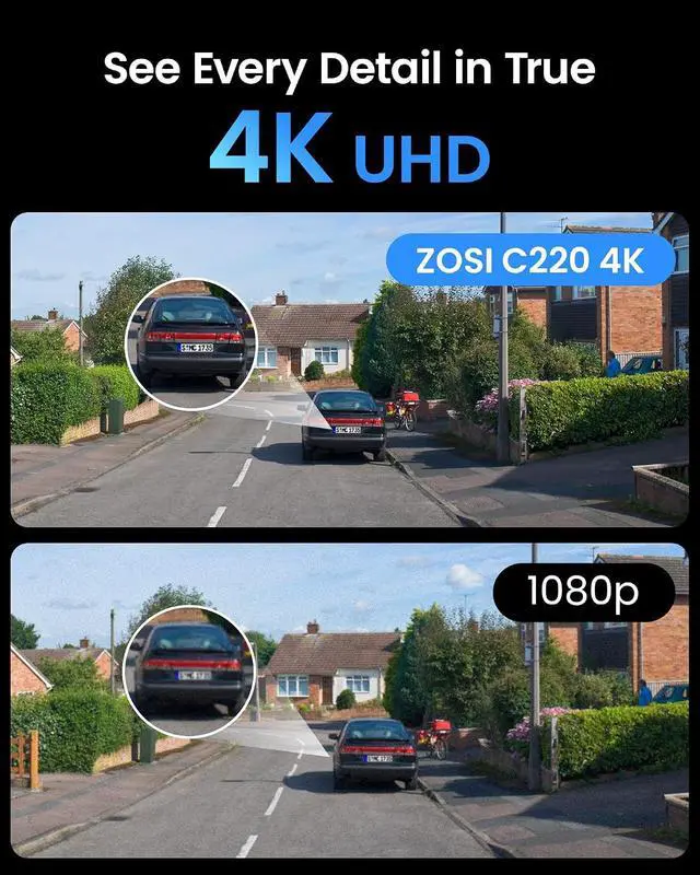Alt view image 2 of 7 - ZOSI C220 4K 8MP Add-On PoE IP Camera Outdoor Indoor, C298 Pro 4K Dual-Lens(2x4MP) Add-on Security Camera, AI Person/Face/Vehicle Detection, Night Vision, Two-Way Audio, Only Work PoE NVR