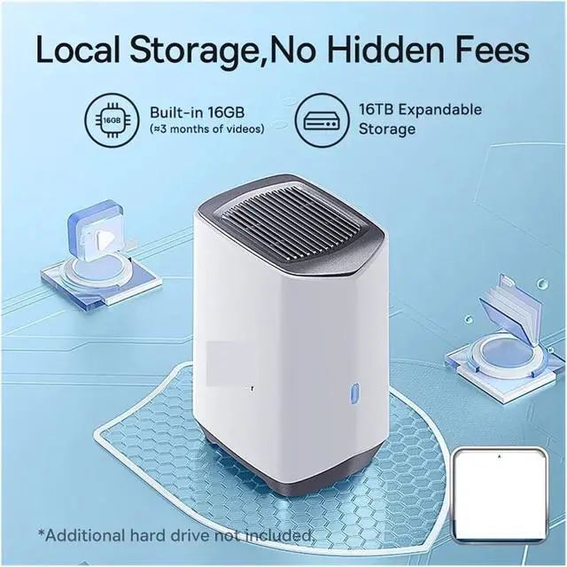 Alt view image 7 of 7 - Security Protection Outdoor Camera N1 Series 2K 2-Cam Kit Wireless Home Security 210-Day Battery Life HomeKit 16TB Memory(US Plug)