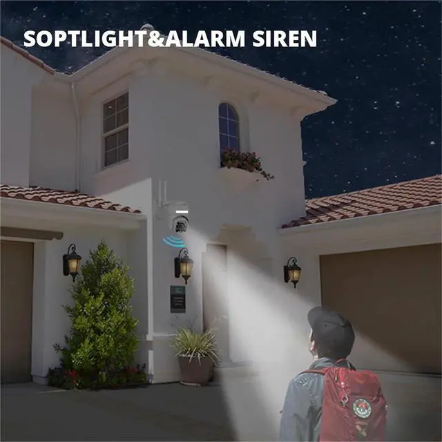 Alt view image 5 of 7 - WifiIP Camera 5MP 5X Optical Zoom Wi-Fi Security Outdoor CCTV Surveillance Speed Dome Video Camara Color Night Camhi Cam(EU Plug_2MP NO TF Card)