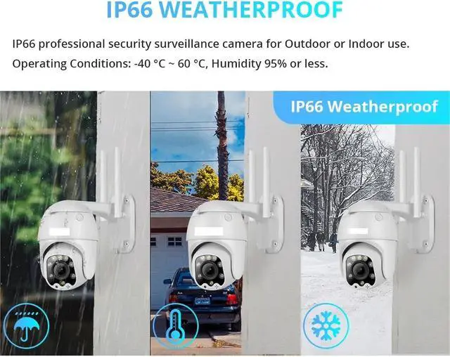Alt view image 4 of 7 - WifiIP Camera 5MP 5X Optical Zoom Wi-Fi Security Outdoor CCTV Surveillance Speed Dome Video Camara Color Night Camhi Cam(EU Plug_2MP NO TF Card)