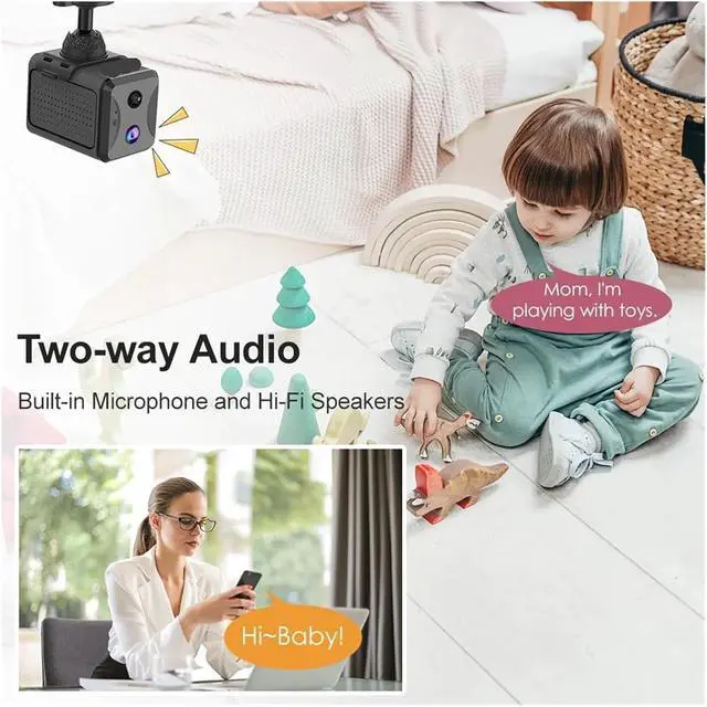 Alt view image 5 of 7 - 5MP 4G SIM Mini Camera WiFi IP Cameras Humanoid Detection Battery Power CCTV Home Surveillance Camera(4G Cam Add 128GB)
