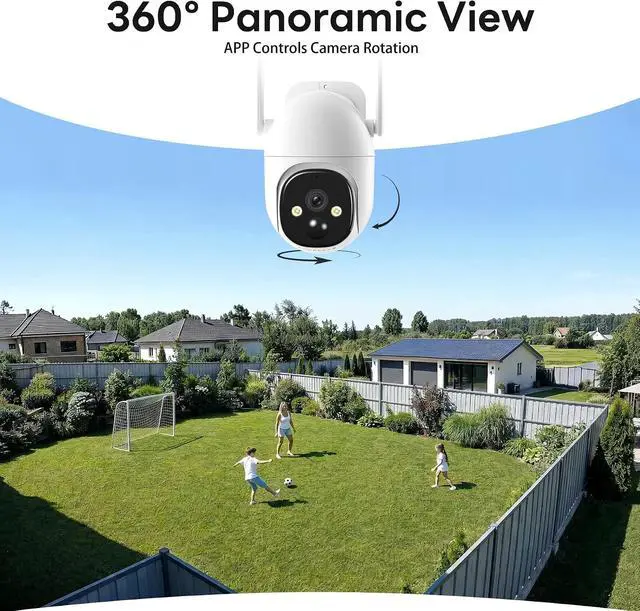 Alt view image 4 of 7 - 2K Solar Security Cameras Wireless Outdoor, WiFi Cameras for Home Security