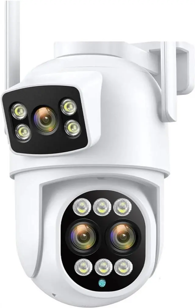 Main image of 12MP 6K WiFi IP Camera Outdoor 8X Zoom Dual Screens 6MP PTZ Wifi Surveillance Camera Night Vision Human Detection(EU Plug,6MP Add 64G Card)