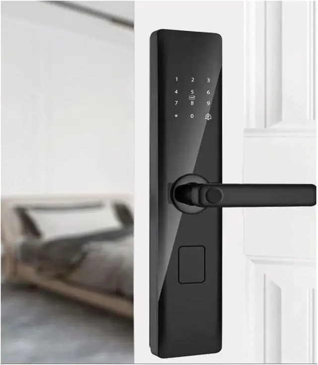 Alt view image 5 of 6 - smart Lock Touchscreen Smart Lock with Handle Fingerprint Electronic Door Lock Easy Installation, for Indoors Outdoor