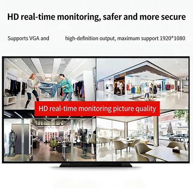 Alt view image 3 of 7 - 8 Channel Sound Coaxial Motion Video Recorder VGA Video Motion for CCTV Camera Small Business Security