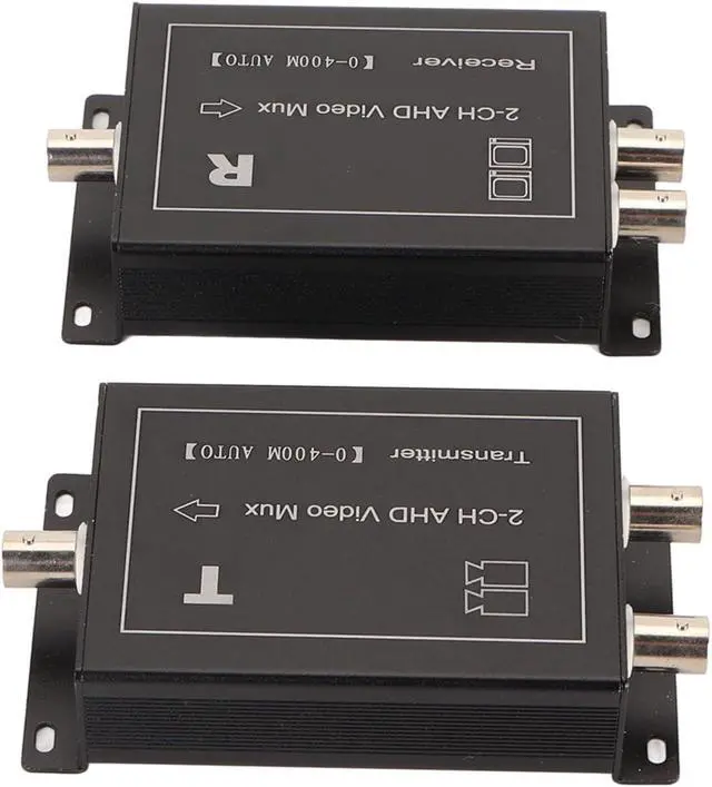 Alt view image 6 of 6 - Cryfokt Video Multiplexer, 2 Channel 400m Support AHD CVBS Plug and Play Hot Swap, with Real TimeTransmission for Camera SignalTransmission