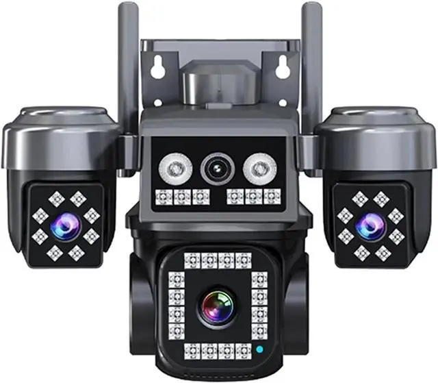 Main image of 10K 20MP 4Lens Security Camera PTZ WiFi IP Camera With Auto Tracking Outdoor Waterproof CCTV Full Color Night Vision 2-Way Audio(UK Plug,6K 12MP No Card)