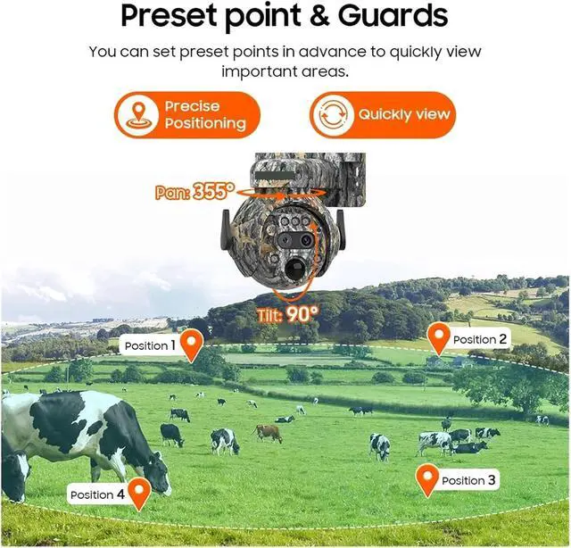 Alt view image 5 of 7 - 8MP Solar Powered Camera 4K 4G / WIFI Solar Camera Solar Panel Security PIR Human Detection Cam In Forest(WIFI)