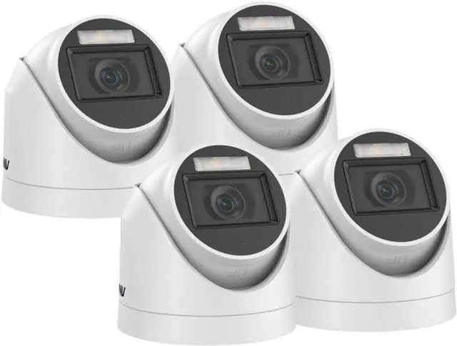Main image of 4Pcs 5MP CCTV Cameras IP67 Waterproof Video Surveillance Outdoor Dome Camera IR Cut Filter Camera Kit(Turrent)