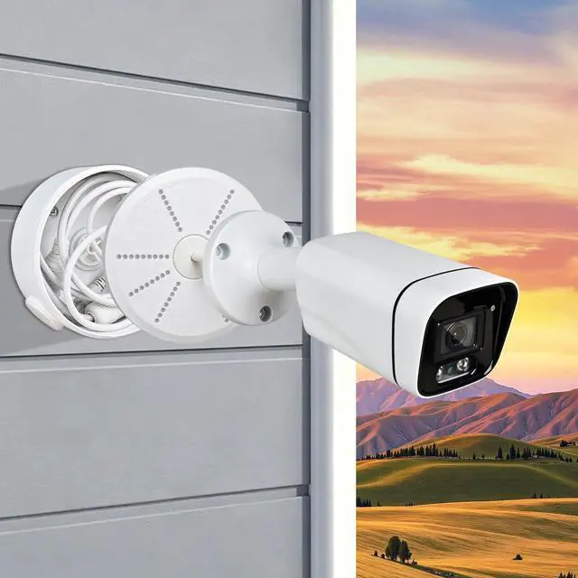 Alt view image 2 of 7 - 2026 New Security Camera Junction Box, Wall/Ceiling Mount for Indoor/Outdoor Camera, Weatherproof Cable Management Mount for Bullet Dome IP Cameras & Solar Panels. (10)