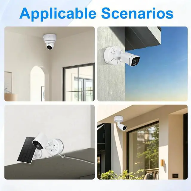 Alt view image 3 of 7 - 2026 New Security Camera Junction Box, Wall/Ceiling Mount for Indoor/Outdoor Camera, Weatherproof Cable Management Mount for Bullet Dome IP Cameras & Solar Panels. (10)