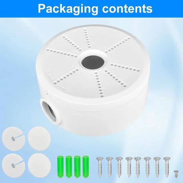 Alt view image 5 of 7 - 2026 New Security Camera Junction Box, Wall/Ceiling Mount for Indoor/Outdoor Camera, Weatherproof Cable Management Mount for Bullet Dome IP Cameras & Solar Panels. (10)