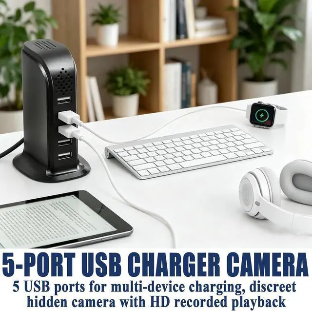Alt view image 4 of 6 - USB Charger Hidden Camera, WiFi 1080P Nanny Cam Hidden Camera