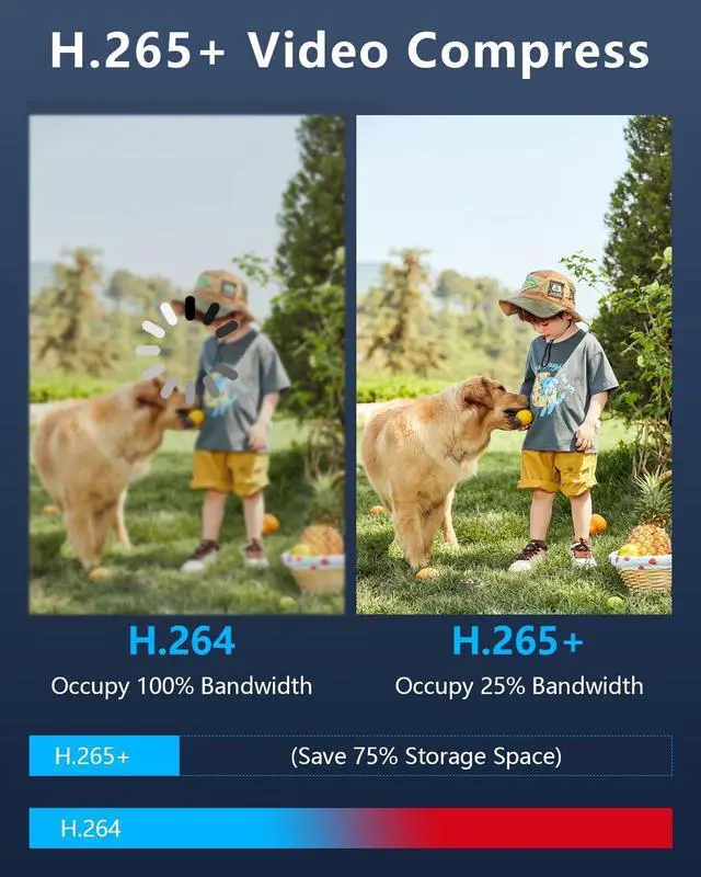 Alt view image 7 of 7 - (2026 New) 4K PT Wired Outdoor Security Camera System, 8CH DVR with 1TB HDD, 8 Cameras, Remote Control, No Monthly Fee App, 122° Wide Angle, AI Human Detection, Audio Mic, IR Night Vision