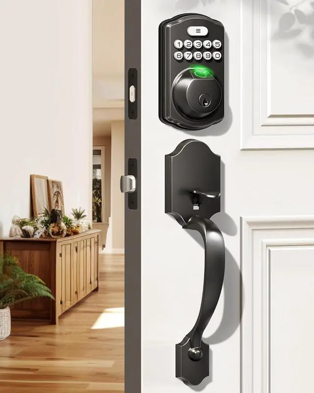 Alt view image 2 of 6 - Veise KS02D and DK01-B Keypad Door Lock Set