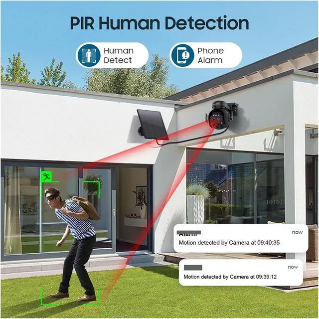 Alt view image 5 of 7 - 4K 8MP 12X Zoom 4G Solar Security Cameras Wireless Outdoor 360° View Animal Monitoring Camouflage Color Battery PTZ Cam(4G G 4MP No Zoom)